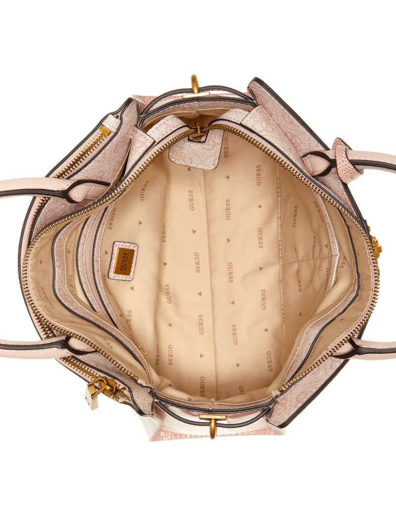 Guess Ginevra Logo Elite Society Satchel - Blush Logo Guess Ginevra Logo Elite Society Satchel - Blush Logo
