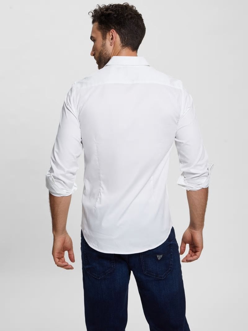Guess Luxe Stretch Shirt - Pure White Guess Luxe Stretch Shirt - Pure White