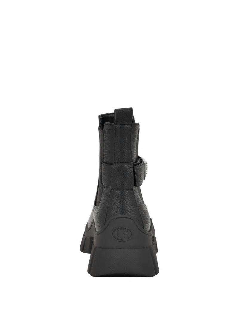 Guess Hensly Triangle Chelsea Bootie - Black 002 Guess Hensly Triangle Chelsea Bootie - Black 002
