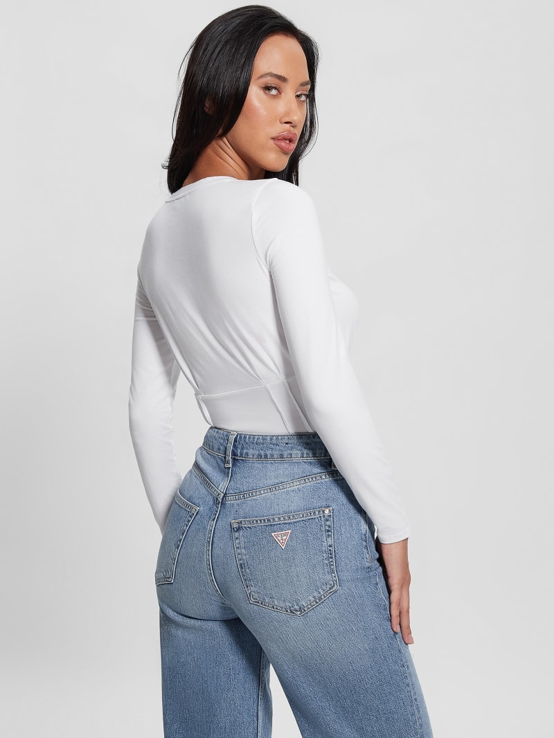 Guess Karmen Corset Tee - Pure White Guess Karmen Corset Tee - Pure White