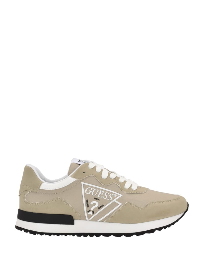 Guess Adder Triangle Logo Sneakers - Taupe Guess Adder Triangle Logo Sneakers - Taupe