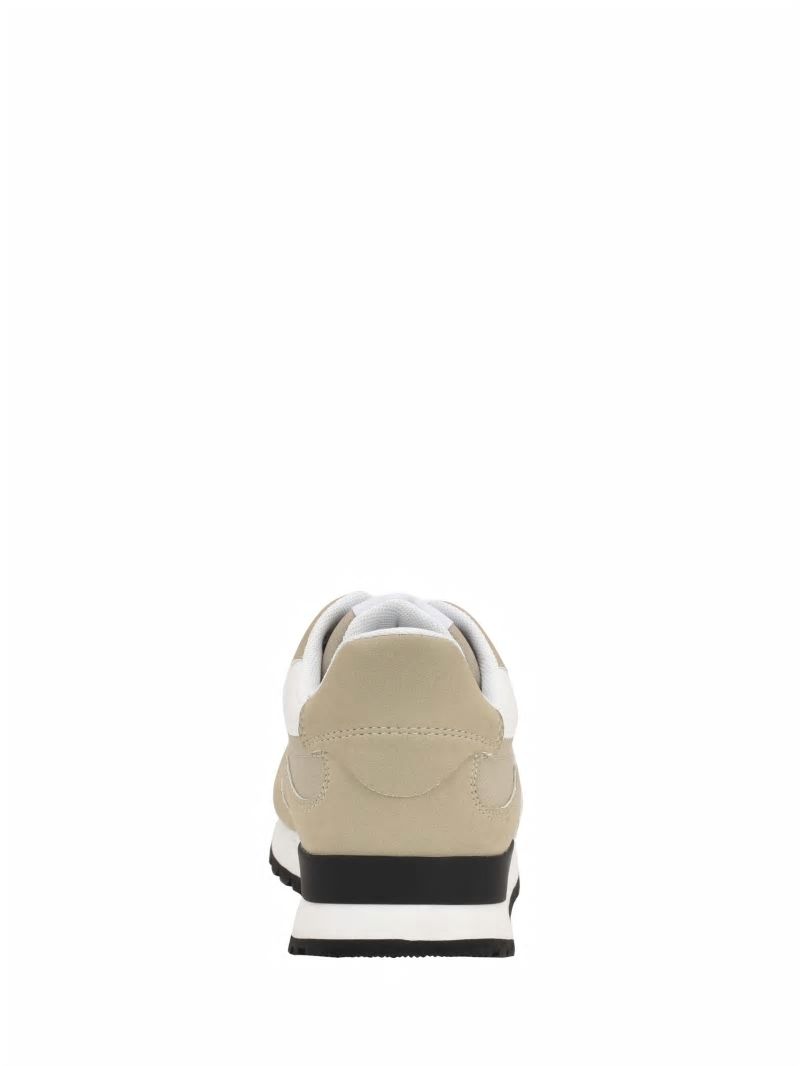 Guess Adder Triangle Logo Sneakers - Taupe Guess Adder Triangle Logo Sneakers - Taupe