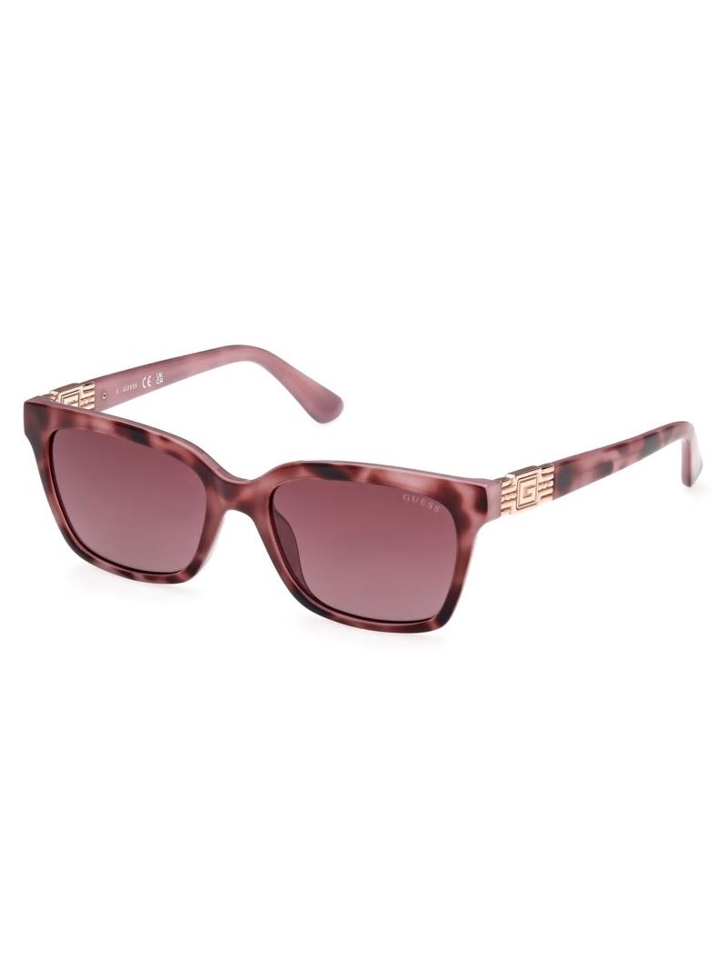 Guess Square Plastic Sunglasses - Purple Guess Square Plastic Sunglasses - Purple
