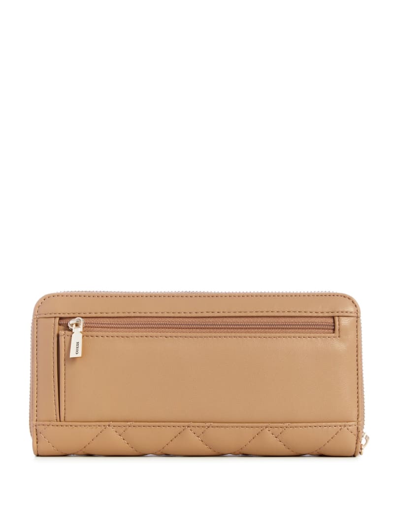 Guess Alanna Large Zip-Around Wallet - Beige Overflow Guess Alanna Large Zip-Around Wallet - Beige Overflow