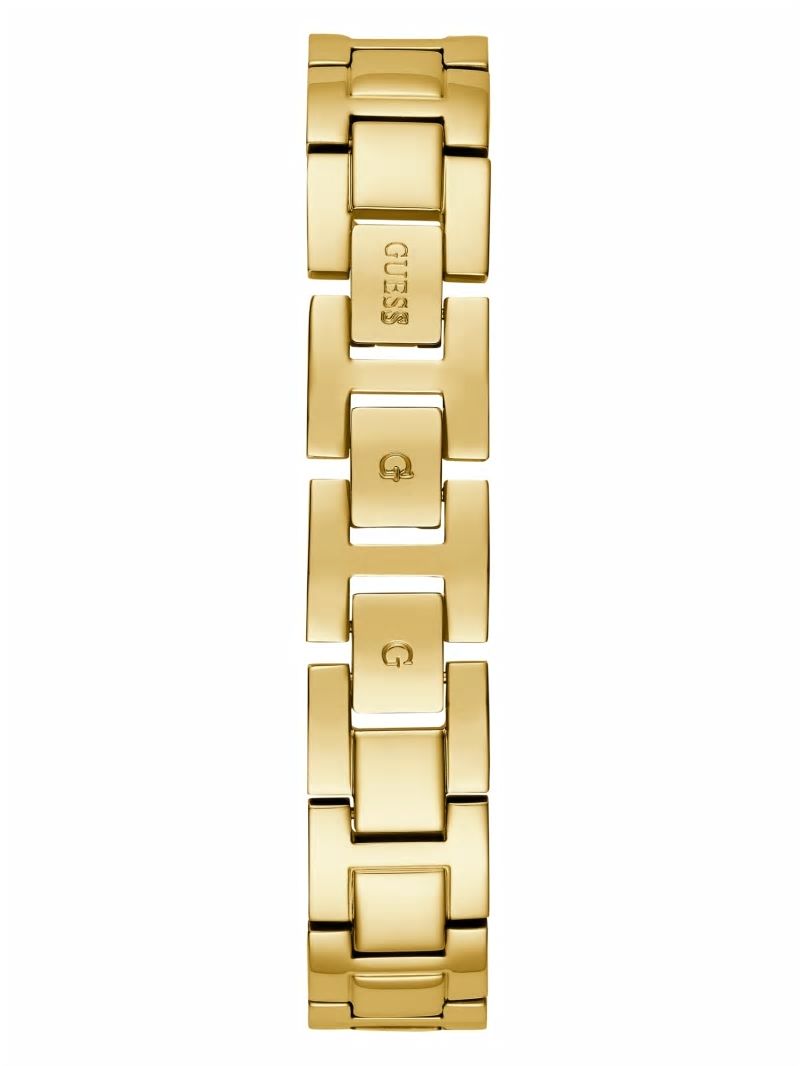 Guess Gold-Tone Diamond and Pearl Analog Watch - Gold Guess Gold-Tone Diamond and Pearl Analog Watch - Gold