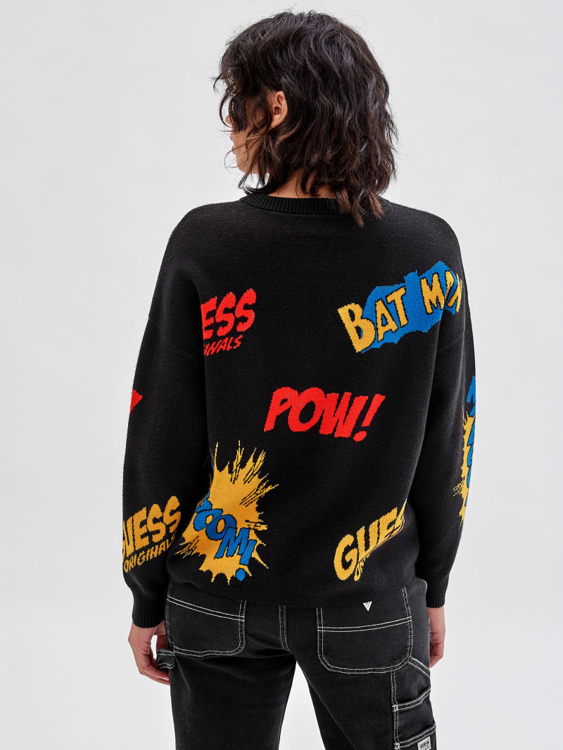 Guess GUESS Originals x Batman Jacquard Sweater - Black Guess GUESS Originals x Batman Jacquard Sweater - Black