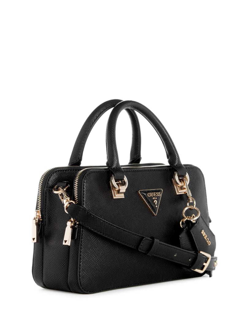 Guess Brynlee Small Status Satchel - Black Guess Brynlee Small Status Satchel - Black