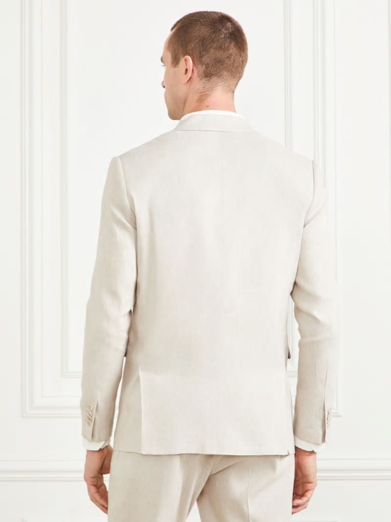 Guess Eco George Notched Blazer - Stonesand Yd Guess Eco George Notched Blazer - Stonesand Yd