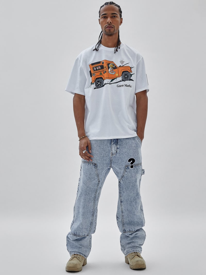 Guess GUESS Originals x Market Carpenter Pants - Go Market Acid Wash Guess GUESS Originals x Market Carpenter Pants - Go Market Acid Wash