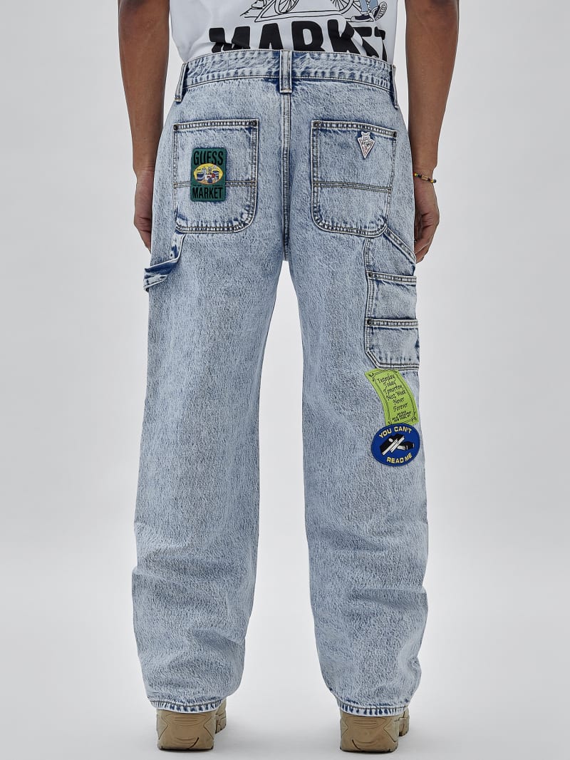 Guess GUESS Originals x Market Carpenter Pants - Go Market Acid Wash Guess GUESS Originals x Market Carpenter Pants - Go Market Acid Wash
