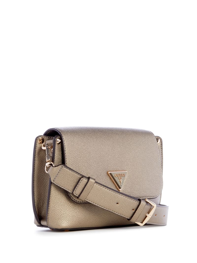 Guess Meridian Fold-Over Shoulder Bag - Pewter Guess Meridian Fold-Over Shoulder Bag - Pewter