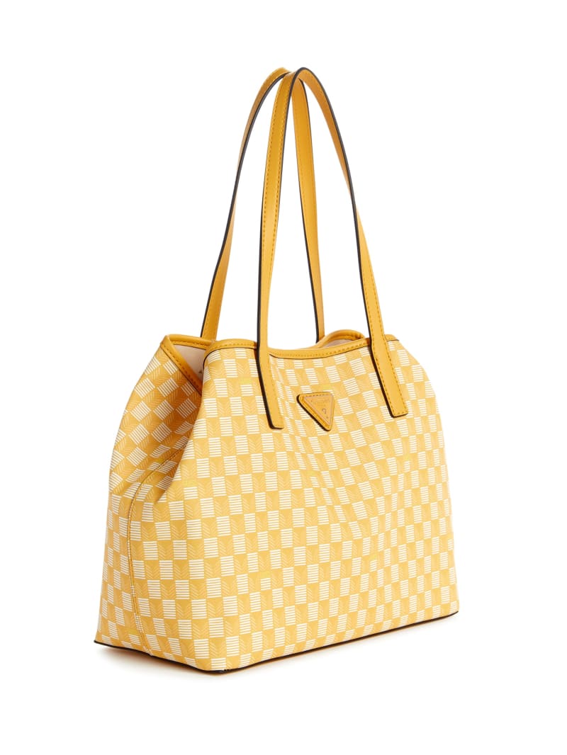 Guess Vikky Tote Set - Yellow Logo Guess Vikky Tote Set - Yellow Logo