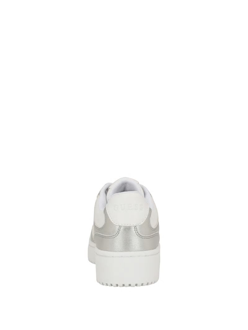 Guess Miram Two-Tone Sneakers - White Silver Guess Miram Two-Tone Sneakers - White Silver