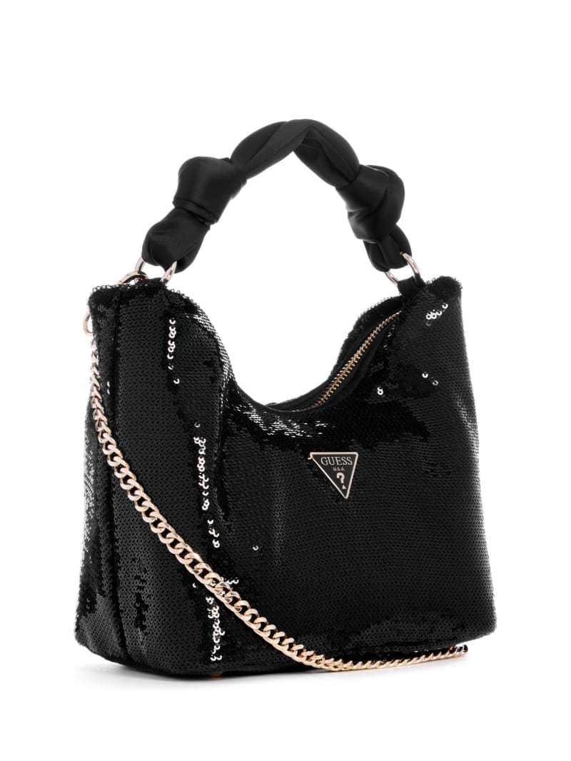 Guess Velina Sequin Hobo Bag - Black Guess Velina Sequin Hobo Bag - Black