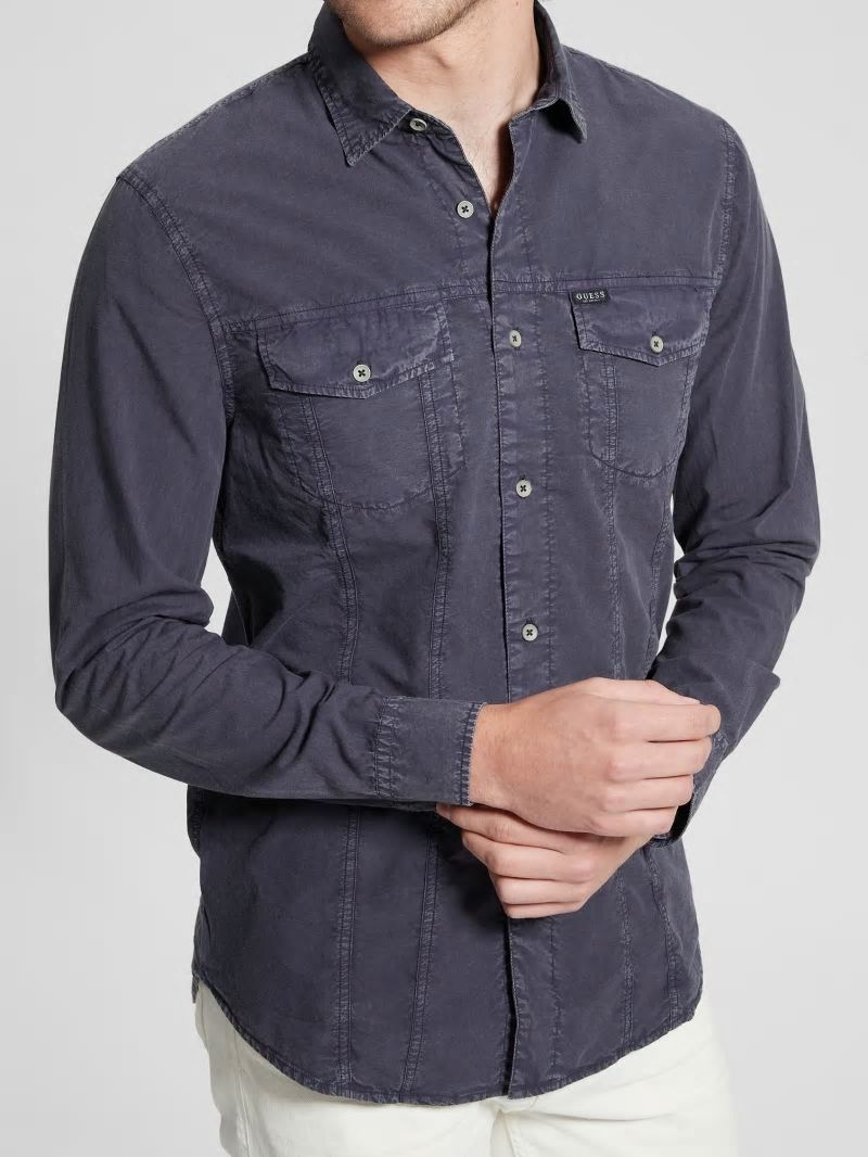 Guess Sunset Washed Shirt - Bleu &eacute;L&eacute;Gant