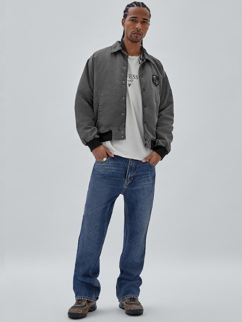 Guess GUESS Originals Nylon Jacket - Jet Black Multi Guess GUESS Originals Nylon Jacket - Jet Black Multi
