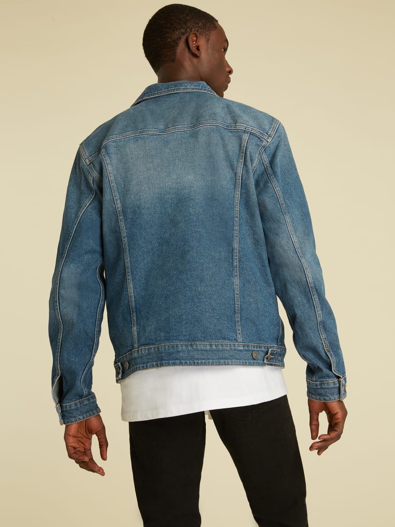 Guess GUESS Originals Kit Denim Jacket - Go Vintage Dark Blue Wash Guess GUESS Originals Kit Denim Jacket - Go Vintage Dark Blue Wash