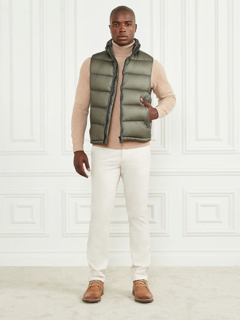 Guess Down Puffer Vest - Hunter Green Guess Down Puffer Vest - Hunter Green