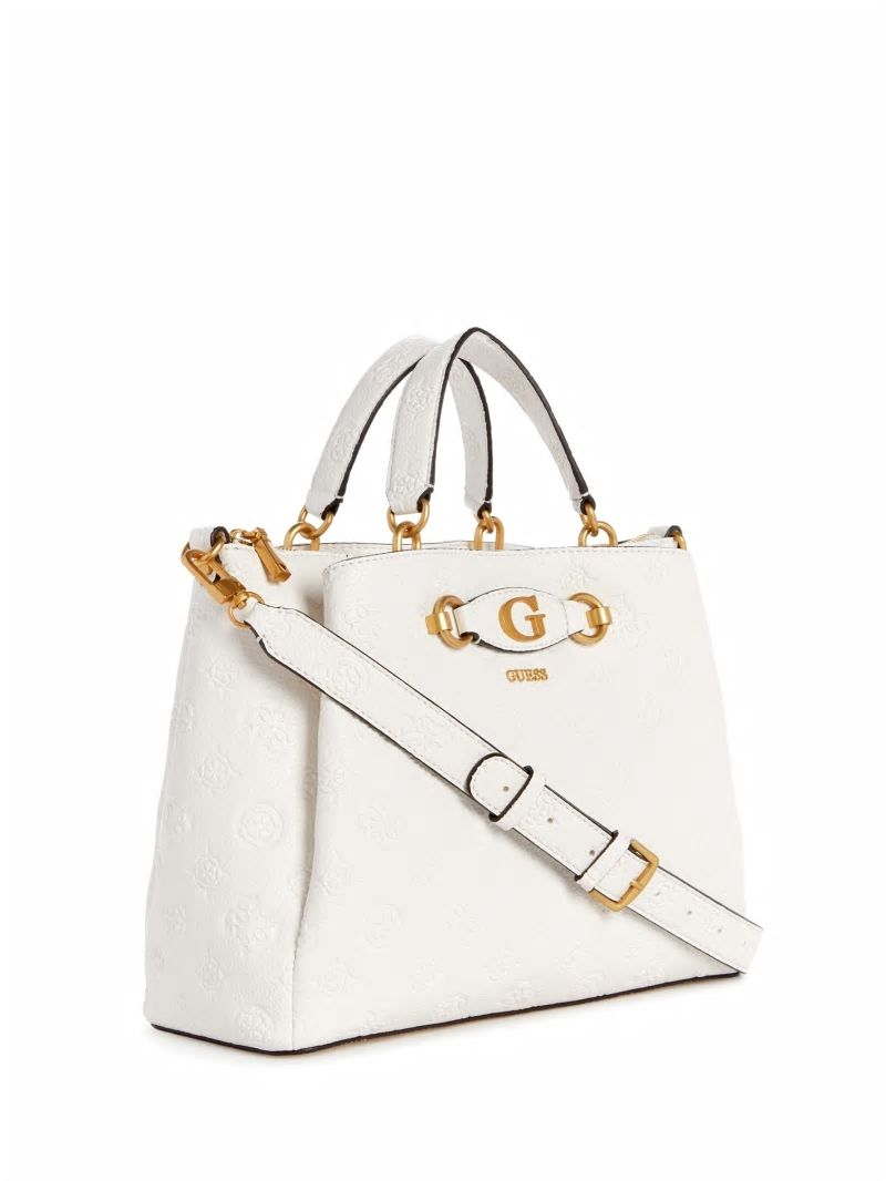 Guess Izzy Peony Girlfriend Satchel - Steel Guess Izzy Peony Girlfriend Satchel - Steel