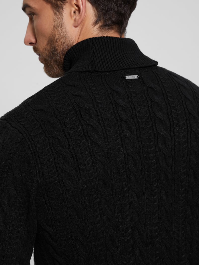 Guess Eco Ethan Turtleneck Sweater - Black Guess Eco Ethan Turtleneck Sweater - Black