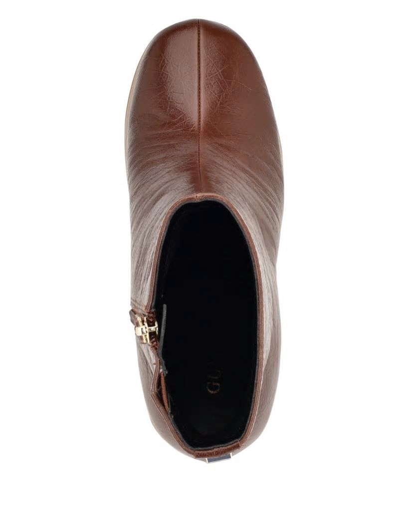 Guess Danca Platform Booties - Medium Brown Guess Danca Platform Booties - Medium Brown