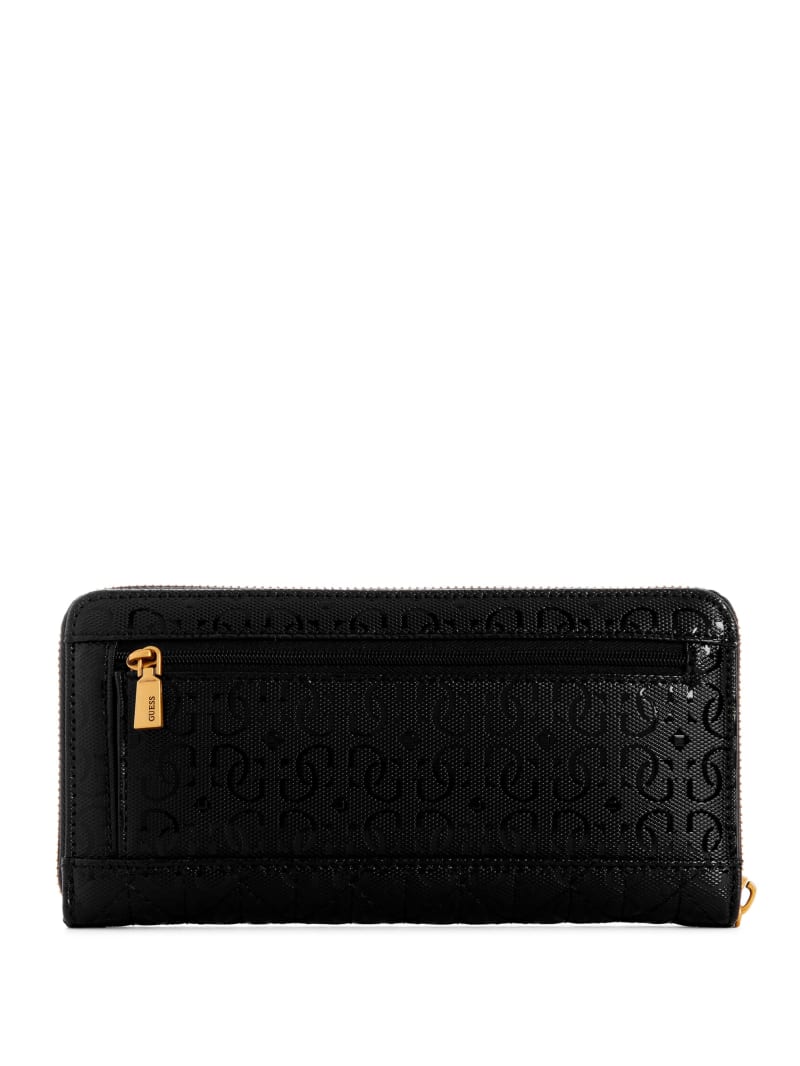 Guess Aveta Large Zip-Around Wallet - Black Guess Aveta Large Zip-Around Wallet - Black