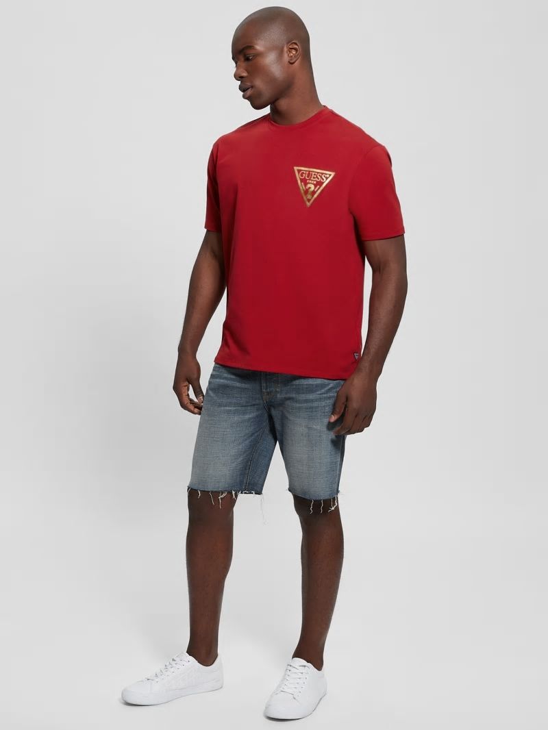 Guess Chinese New Year Stamped Dragon Tee - Chili Red Guess Chinese New Year Stamped Dragon Tee - Chili Red