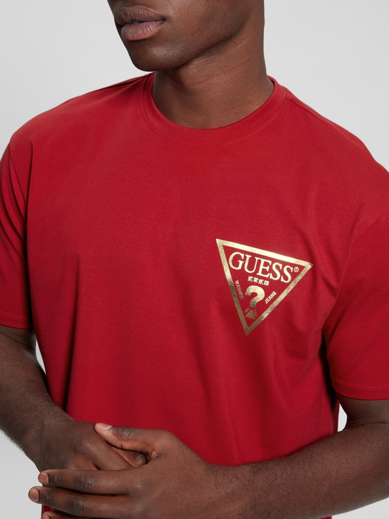 Guess Chinese New Year Stamped Dragon Tee - Chili Red Guess Chinese New Year Stamped Dragon Tee - Chili Red