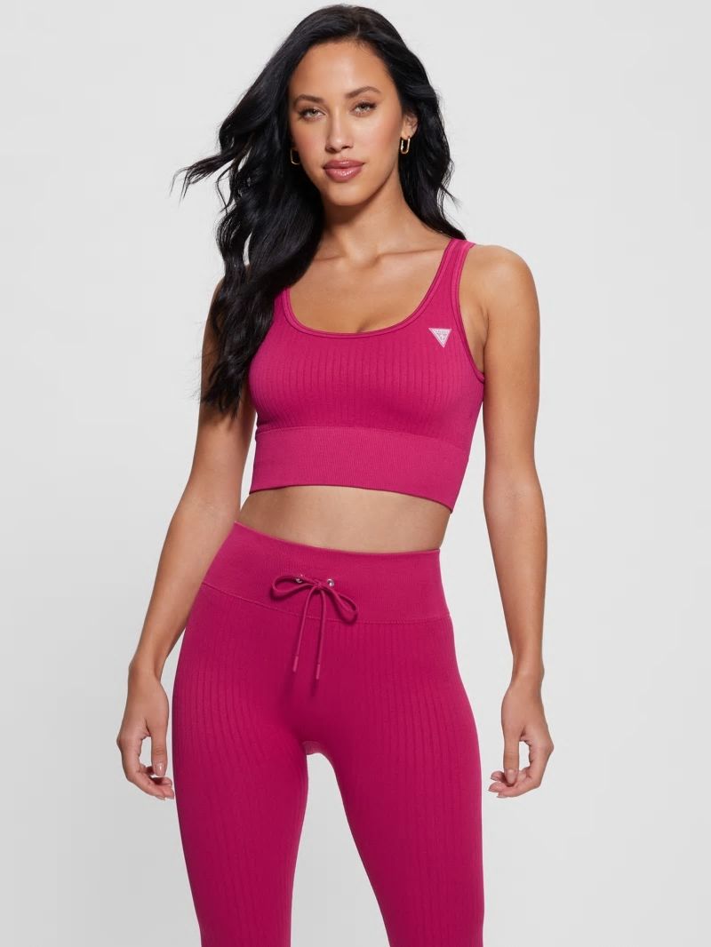 Guess Seamless Ribbed Active Bra - Private Purple Guess Seamless Ribbed Active Bra - Private Purple