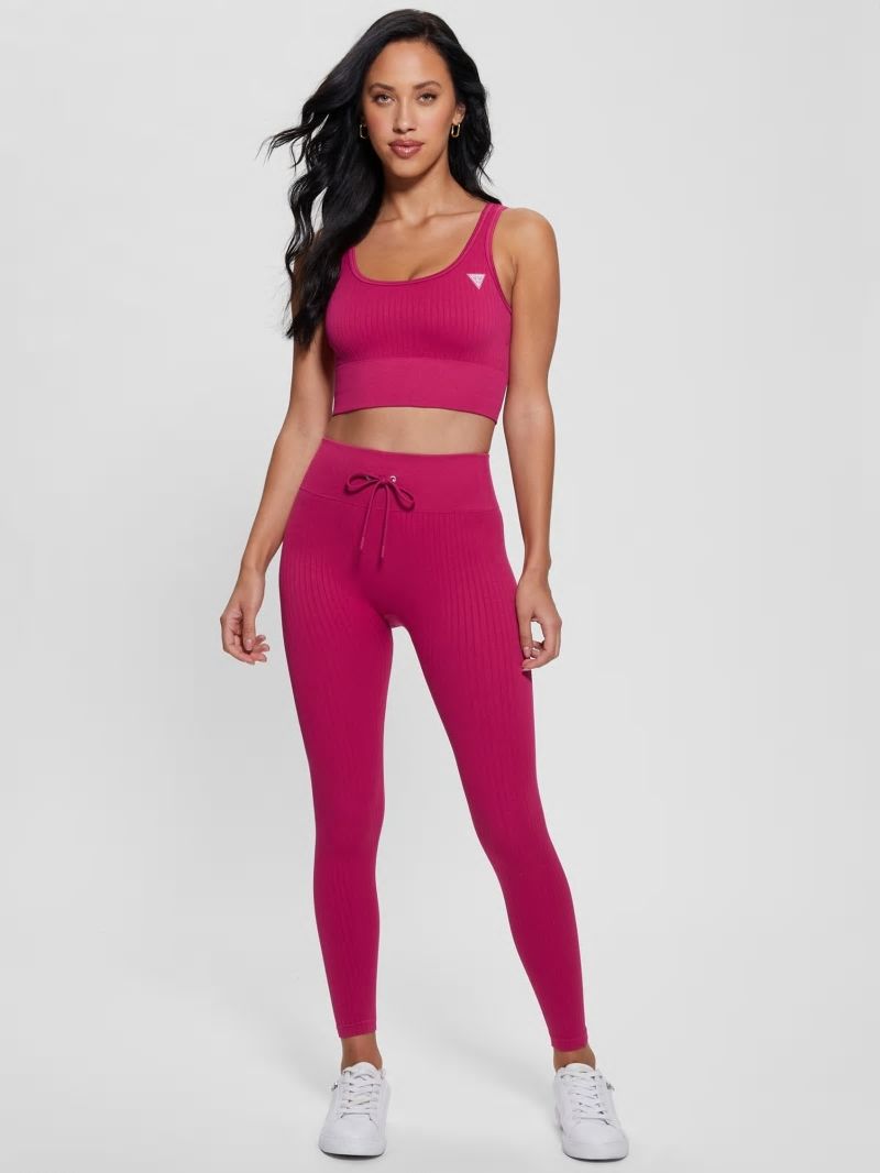 Guess Seamless Ribbed Active Bra - Private Purple Guess Seamless Ribbed Active Bra - Private Purple
