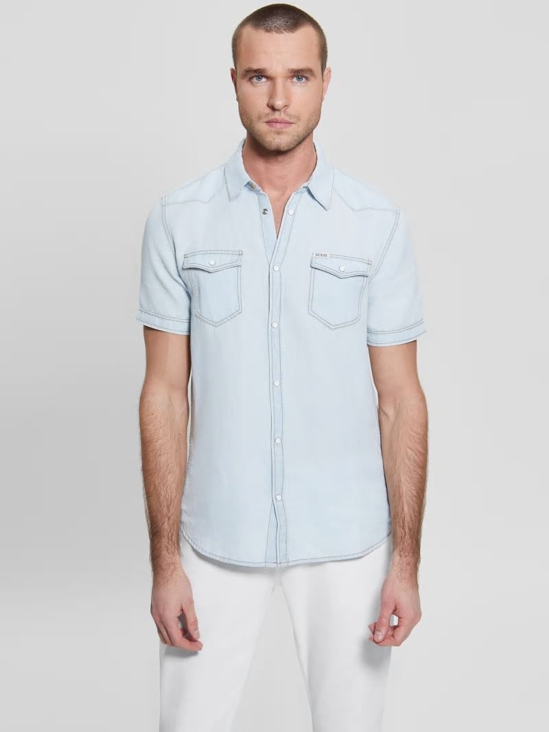 Guess Truckee Denim Western Shirt - Illusions Guess Truckee Denim Western Shirt - Illusions