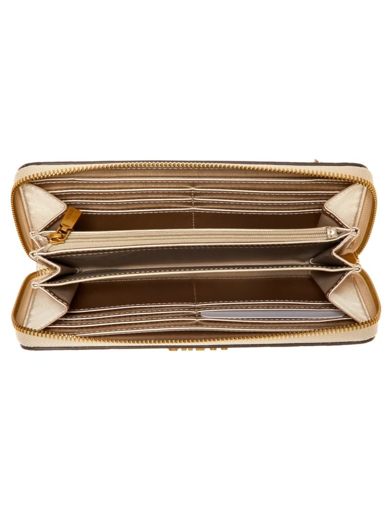 Guess Laurel Large Zip-Around Wallet - Dove Logo Guess Laurel Large Zip-Around Wallet - Dove Logo