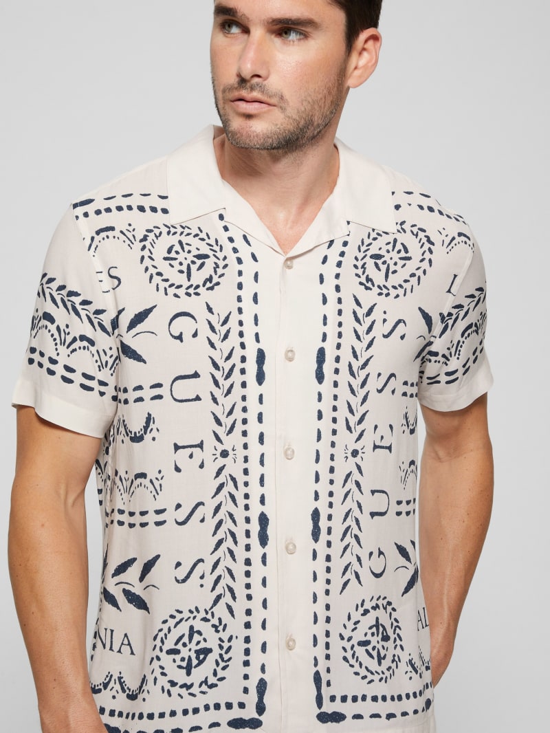 Guess Eco Rayon GUESS Tribe Shirt - Guess Tribe Guess Eco Rayon GUESS Tribe Shirt - Guess Tribe