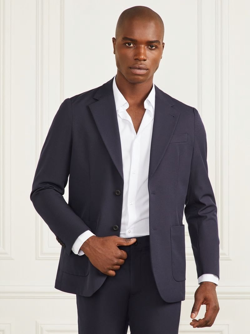 Guess Gary Patch Blazer - Bleu éLéGant Guess Gary Patch Blazer - Bleu éLéGant