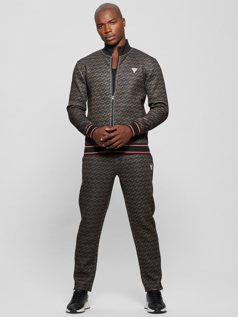 Guess Rolph Signature Cube Pants - Macro G Cube Brown Combo Guess Rolph Signature Cube Pants - Macro G Cube Brown Combo