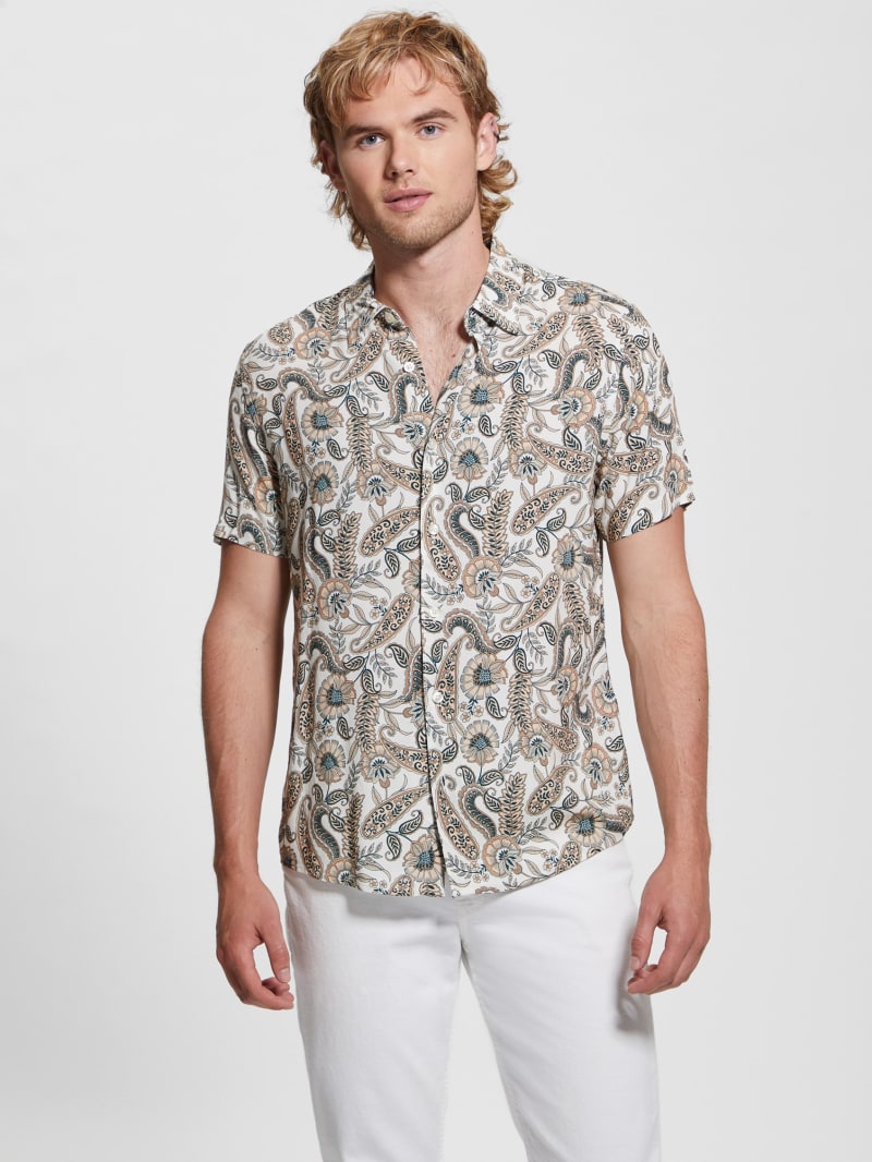 Guess Eco Paisley Shirt - Paisley Floral Guess Eco Paisley Shirt - Paisley Floral