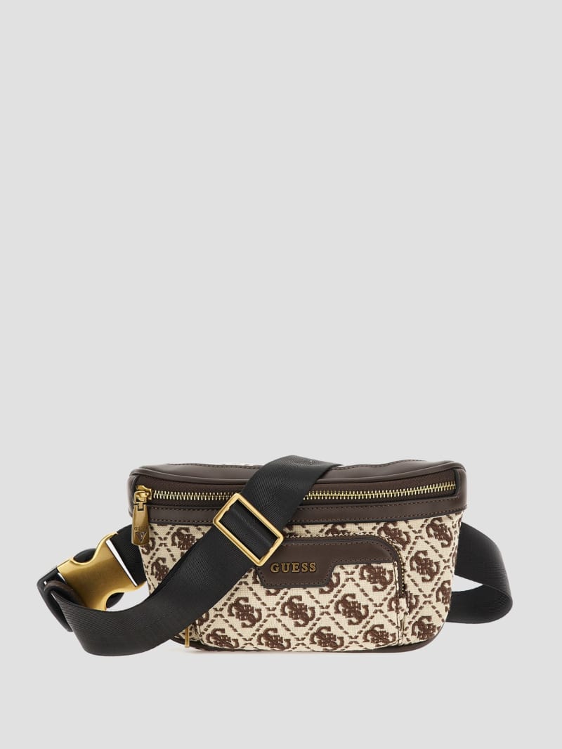 Guess Quattro G Compact Fanny Pack - Brown Guess Quattro G Compact Fanny Pack - Brown