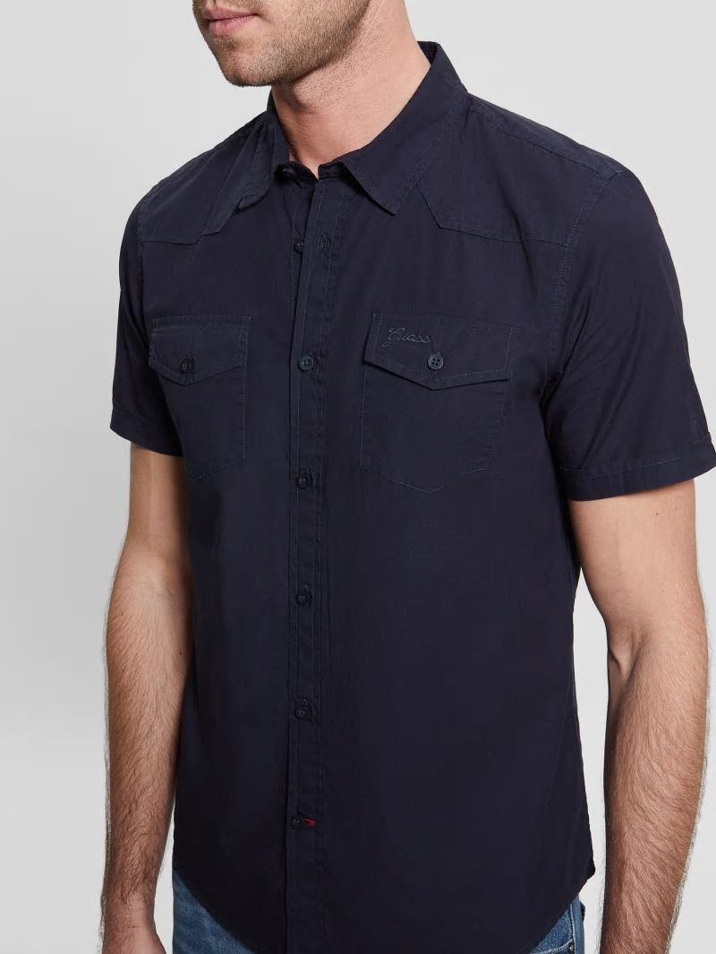 Guess Nottingham Shirt - Bleu éLéGant Guess Nottingham Shirt - Bleu éLéGant