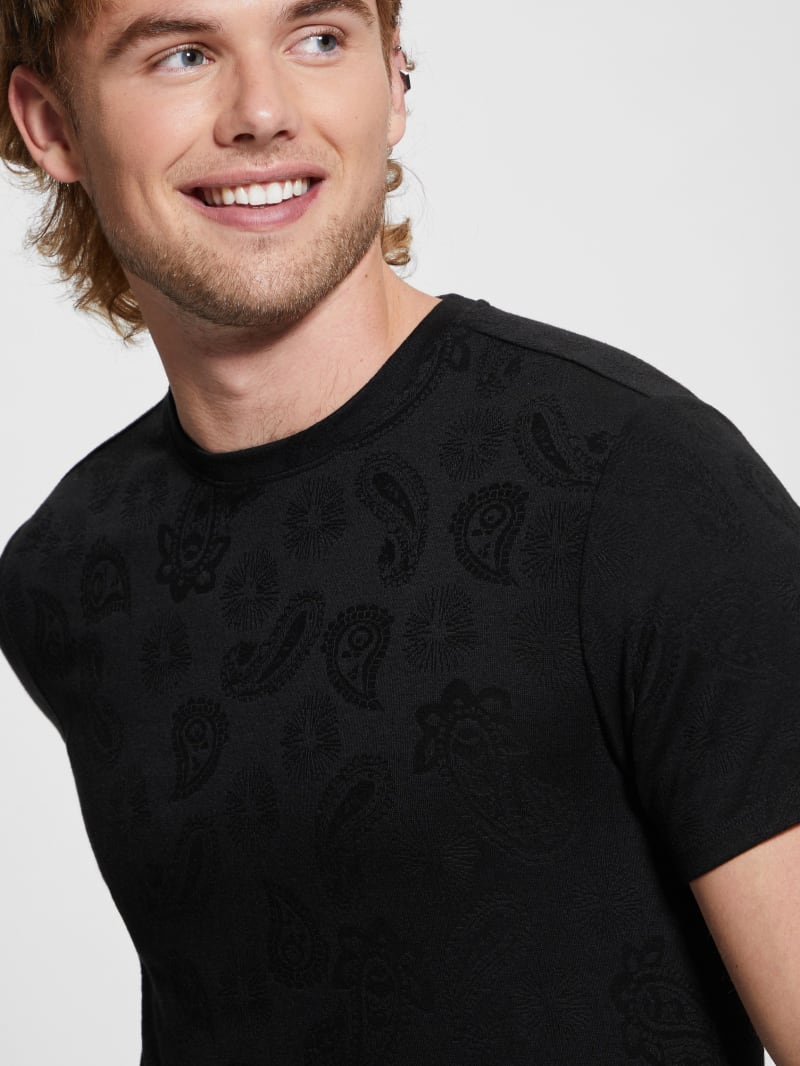 Guess Paisley Tee - Black Guess Paisley Tee - Black