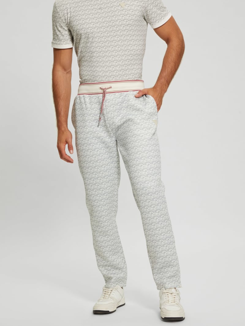 Guess Rolph Signature Cube Pants - Macro G Cube White Combo Guess Rolph Signature Cube Pants - Macro G Cube White Combo