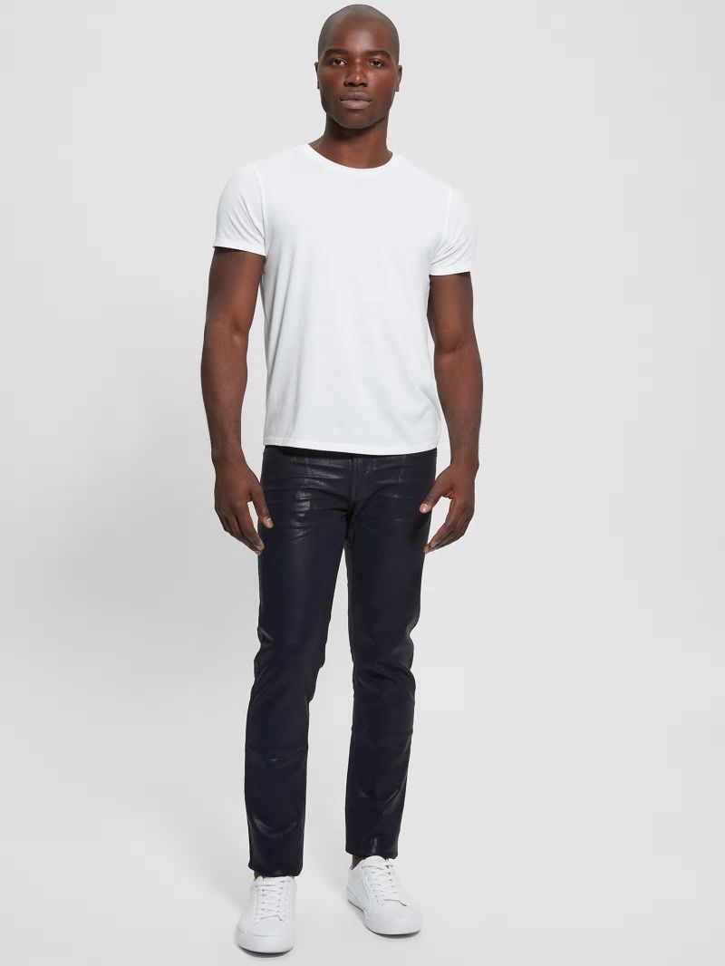 Guess Coated Tapered Jeans - Smart Blue Coated Guess Coated Tapered Jeans - Smart Blue Coated