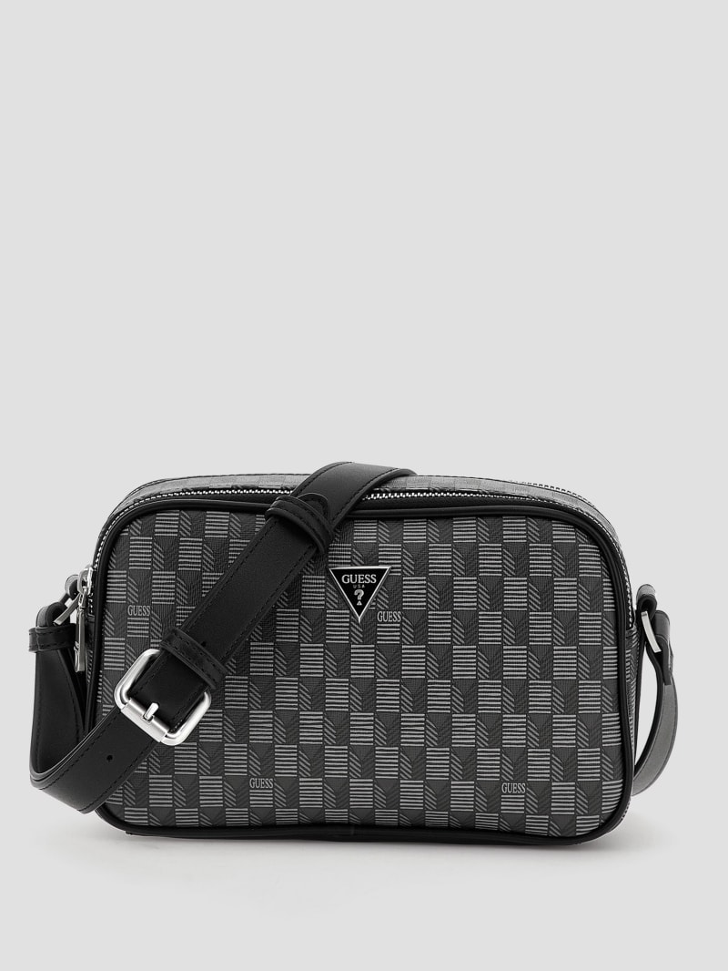 Guess Eco G Wave Camera Bag - Black Floral Print Guess Eco G Wave Camera Bag - Black Floral Print