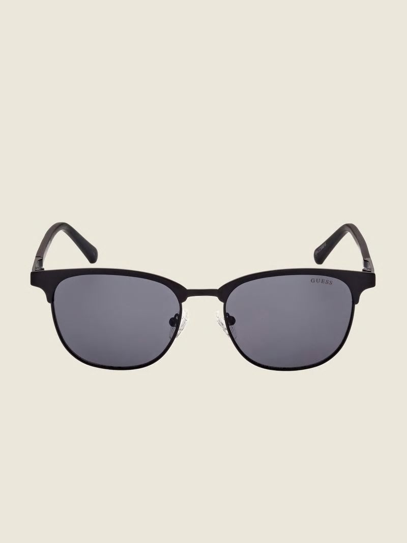 Guess Clubmaster Metal Sunglasses - Black Guess Clubmaster Metal Sunglasses - Black