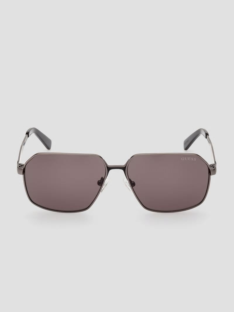 Guess Otto Navigator Metal Sunglasses - Black Guess Otto Navigator Metal Sunglasses - Black