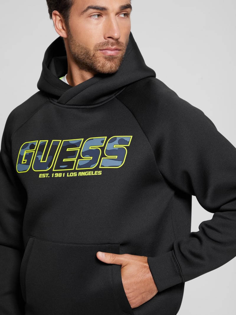 Guess Eco Derych Hooded Sweatshirt - Black Guess Eco Derych Hooded Sweatshirt - Black