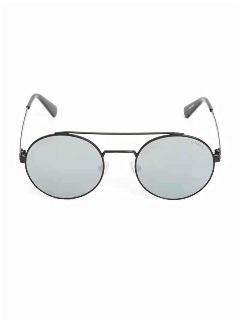 Guess Jack Round Aviator Sunglasses - Black Guess Jack Round Aviator Sunglasses - Black