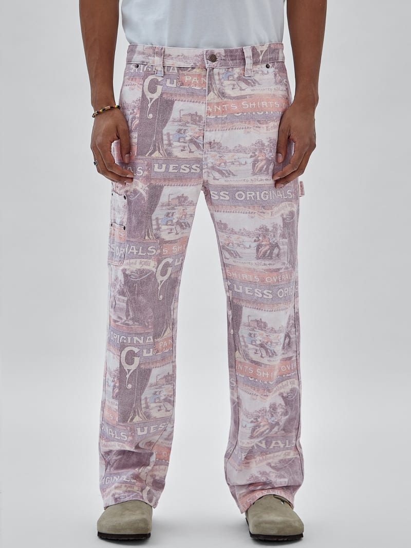 Guess GUESS Originals Vintage Carpenter Pants - Vintage Ranch Print Guess GUESS Originals Vintage Carpenter Pants - Vintage Ranch Print