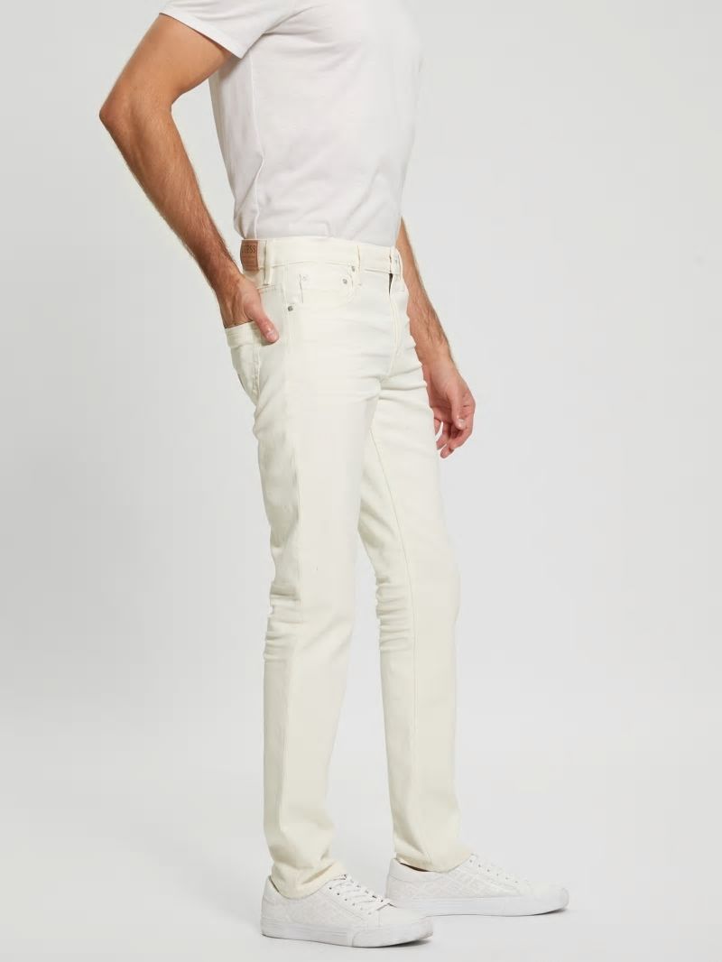 Guess Coated Tapered Jeans - London Fog Coated Guess Coated Tapered Jeans - London Fog Coated