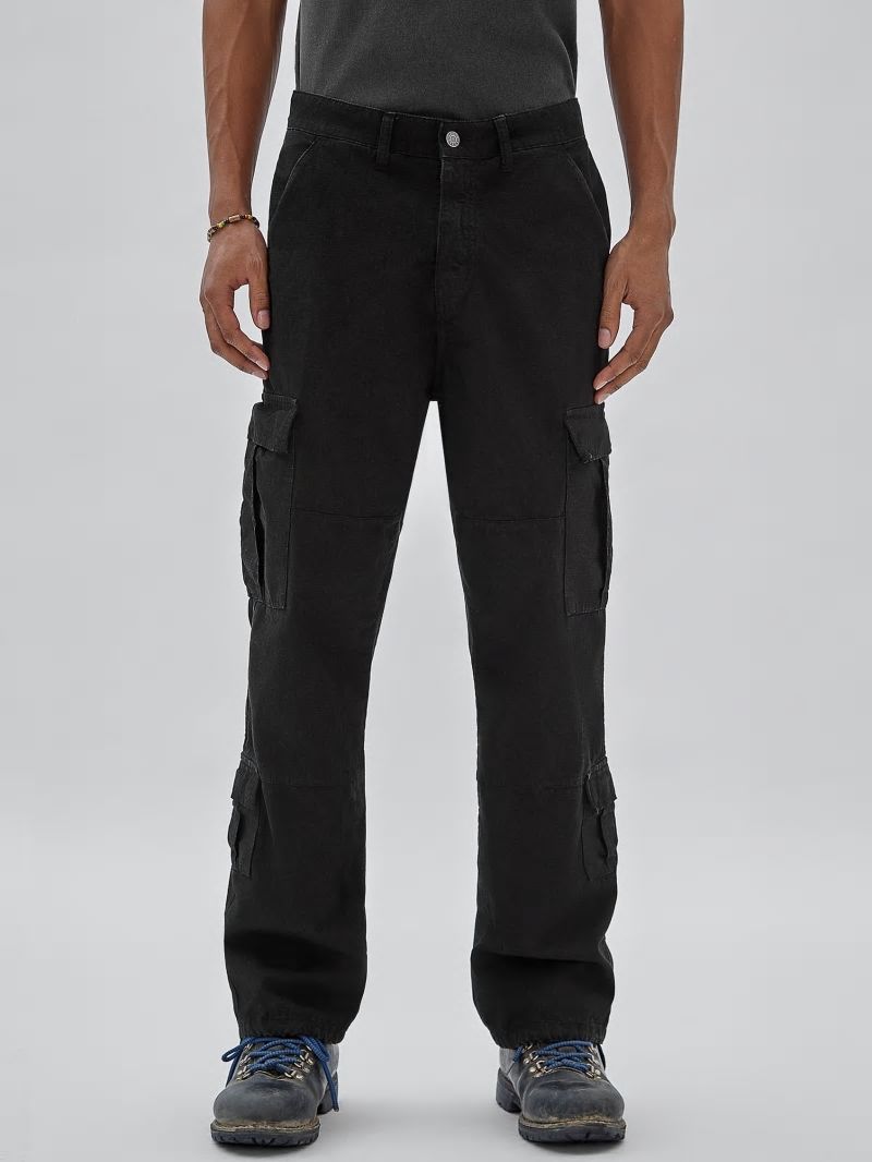 Guess GUESS Originals Ripstop Cargo Pants - Jet Black Multi Guess GUESS Originals Ripstop Cargo Pants - Jet Black Multi