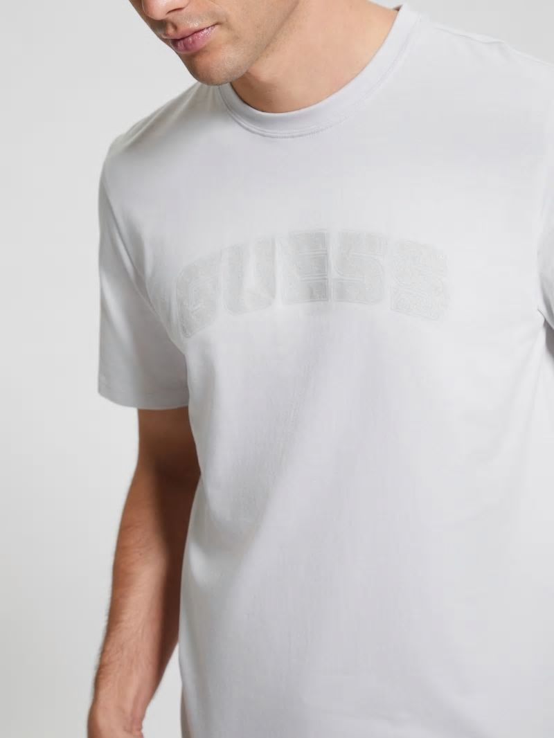 Guess Eco Gaston Logo Tee - Marble Grey Guess Eco Gaston Logo Tee - Marble Grey